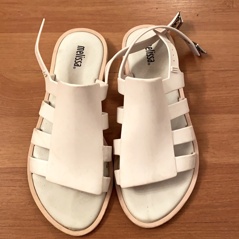 MELISSA white sandals